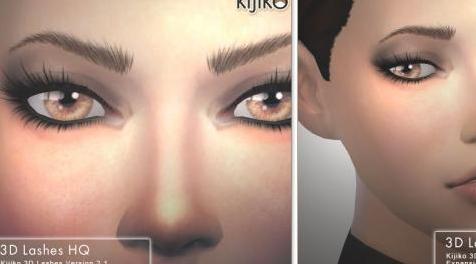 模拟人生4MOD：【化妆MOD】日网分流| 3D睫毛最新版