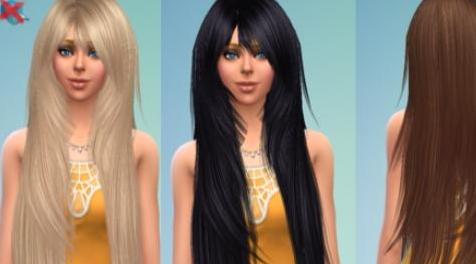 模拟人生4MOD：【发型MOD】女性飘逸长发 by David