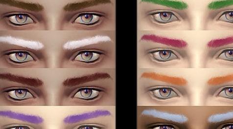 模拟人生4MOD：男性替换眉毛 by JSBoutique