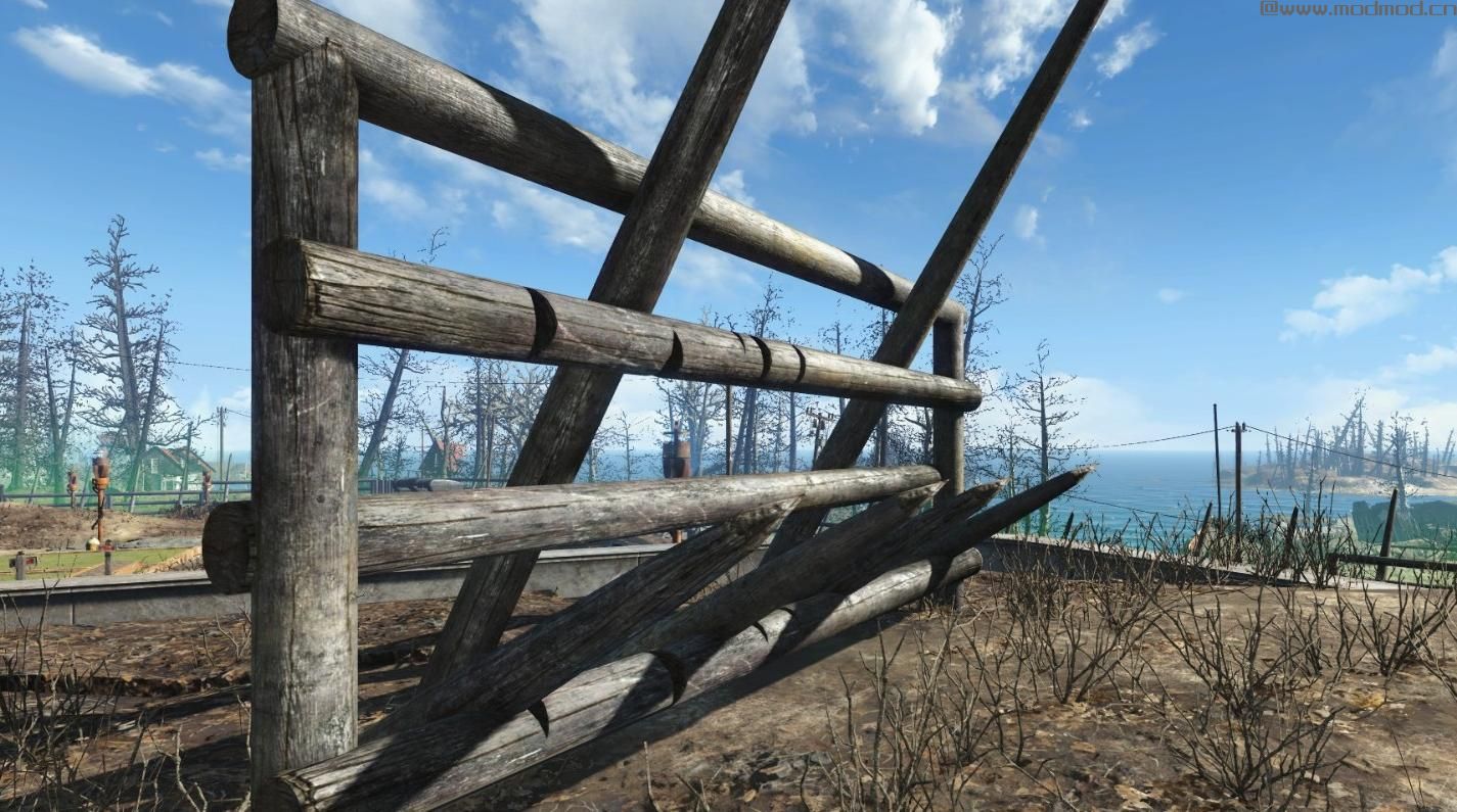 辐射4MOD：汉化 原木墙V2.5MOD