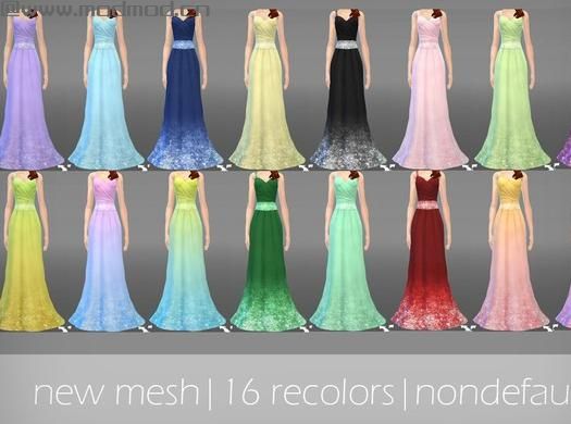 模拟人生4MOD：女性派对连衣裙-Eva by KanoYa