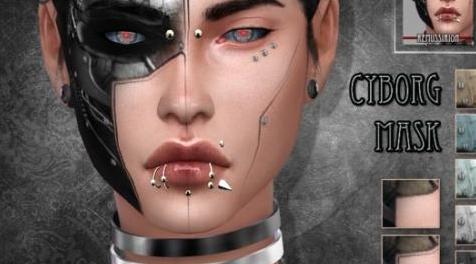 模拟人生4MOD：Cyborg Set 面具和眼睛