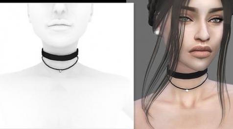 模拟人生4MOD：Choker and Pearl Necklace 项链