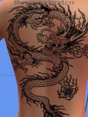 模拟人生4MOD：男士非替换纹身MOD