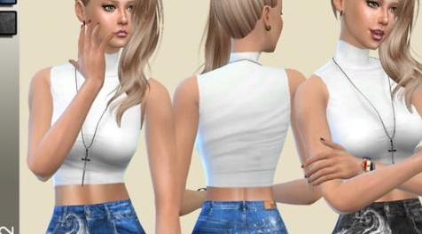 模拟人生4MOD：Birba32 Denim shorts high-waisted-高腰牛仔裤