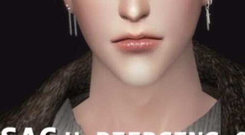 模拟人生4MOD：SAC_u_piercing_02 男士耳环
