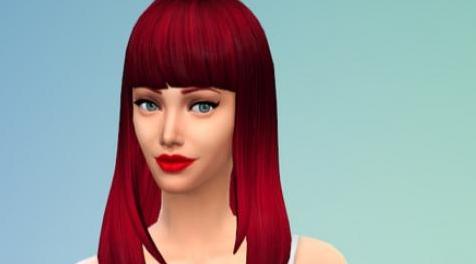 模拟人生4MOD：女性中长直发 by deliriumsims