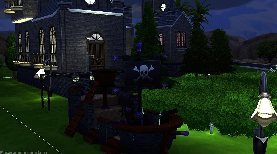 模拟人生4MOD：又是一年万圣节！万圣节专用哥特风格南瓜城堡！！祝大家万圣节快乐！！！