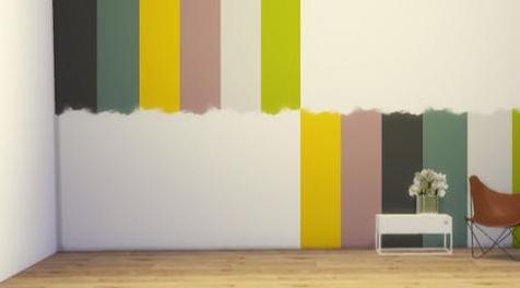 模拟人生4MOD：Messy Wall Paint-墙纸