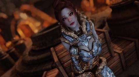 上古卷轴5：重置版MOD：Stalhrim盔甲-CBBE上半身滑轨