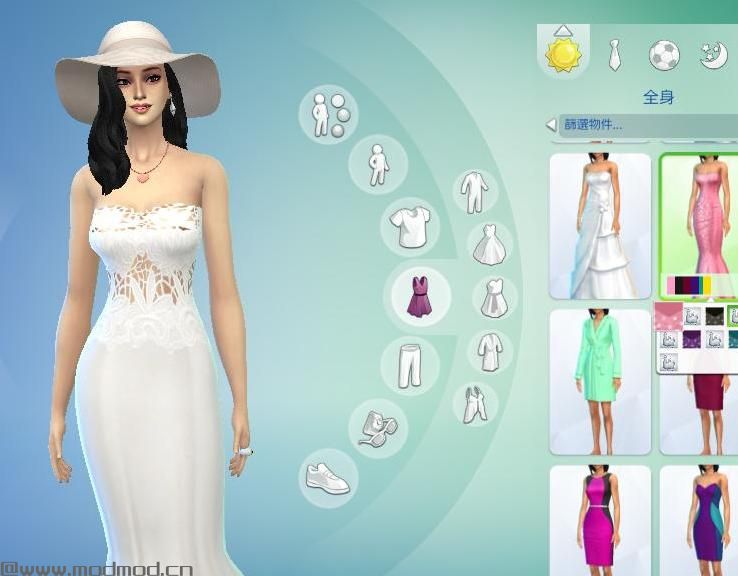 模拟人生4MOD：女性鱼尾晚礼服 by kardofe