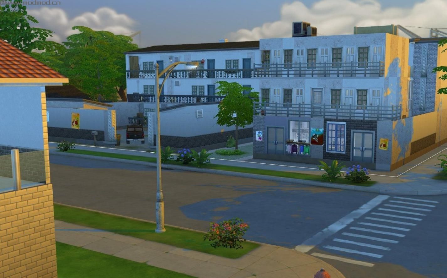 模拟人生4MOD：待拆迁的老式中国小区 工厂宿舍 麻将 小旅馆