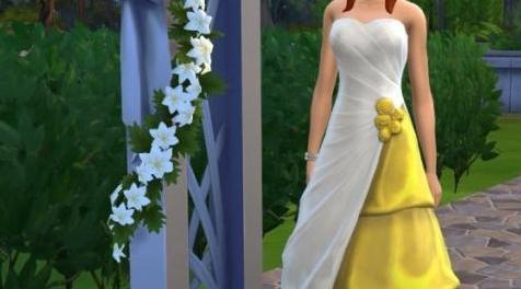 模拟人生4MOD：斯帕什拼接色婚纱 By FifthAce2007