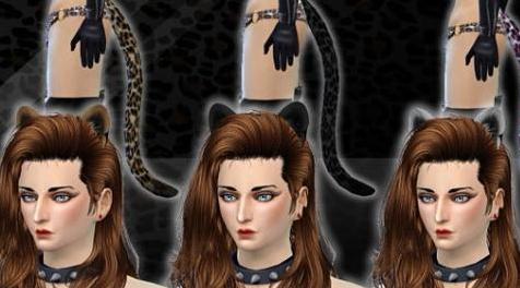 模拟人生4MOD：豹纹猫尾