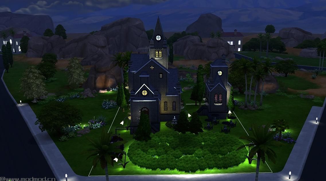模拟人生4MOD：又是一年万圣节！万圣节专用哥特风格南瓜城堡！！祝大家万圣节快乐！！！