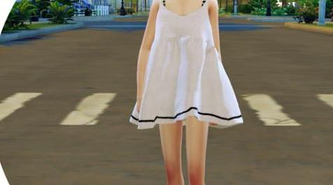 模拟人生4MOD：MarigoldCfBodyLoosefitMariDress