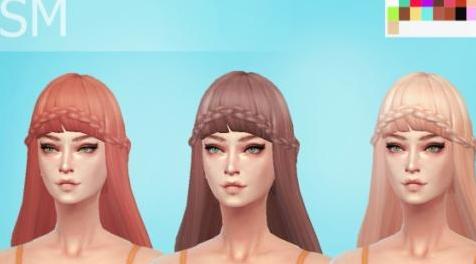 模拟人生4MOD：【发型MOD】女性优雅长发