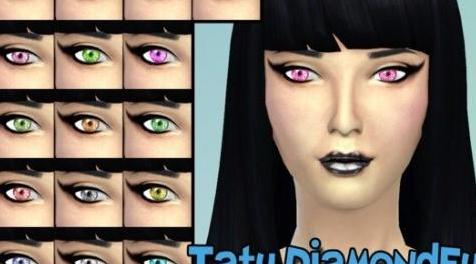 模拟人生4MOD：【化妆MOD】女性钻石闪耀美瞳 by Taty