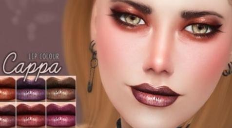 模拟人生4MOD： 粗犷厚实型深色唇彩