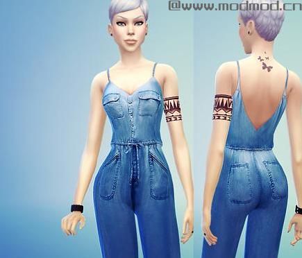 模拟人生4MOD：一系列朋克风女性服装