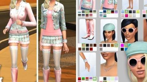 模拟人生4MOD：女性可爱粉红套装 by Devilicious