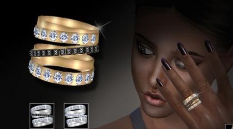 模拟人生4MOD： S-Club ts4 WM RINGS F 201701-戒指