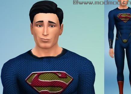 模拟人生4MOD：正义联盟系列COSPLAY服装；超人，神奇女侠，绿灯侠