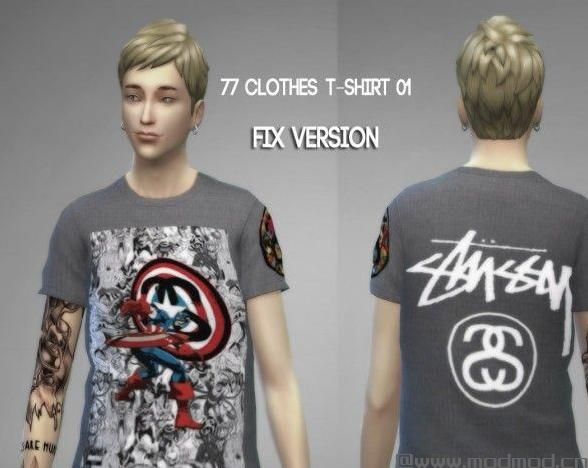 模拟人生4MOD：9款非替换T恤