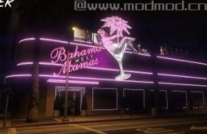 侠盗猎车手5MOD：恢复Bahama Mamas neons 1.0