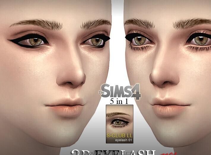 模拟人生4MOD：【化妆MOD】非常漂亮的眼睫毛，捏妹子必备！ by S-Club LL