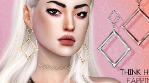 模拟人生4MOD：Think Hole Earrings 耳环