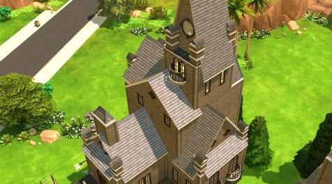 模拟人生4MOD：又是一年万圣节！万圣节专用哥特风格南瓜城堡！！祝大家万圣节快乐！！！