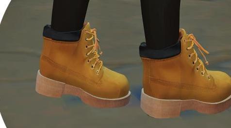 模拟人生4MOD： Child_Hiking Boots_unisex 儿童靴子