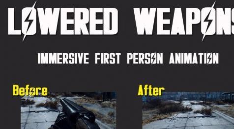 辐射4MOD：Lowered Weapons 更低的武器&mdash;&mdash;真实视角，武器位置降低，不挡视野