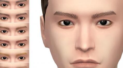 模拟人生4MOD：【眉毛MOD】男性眉毛 N5 by ajoecustom