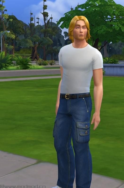 模拟人生4MOD：男式牛仔工装裤 By FifthAce2007