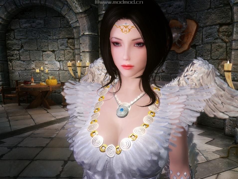 上古卷轴5：天际MOD：【材质修改版】U身BDO_Medellin 物理化SMP衣服、头饰