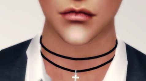 模拟人生4MOD：SAC_m_choker_02 男士项链