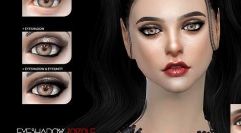 模拟人生4MOD： S-Club WM thesims4 Eyeshadow F201701-眼影