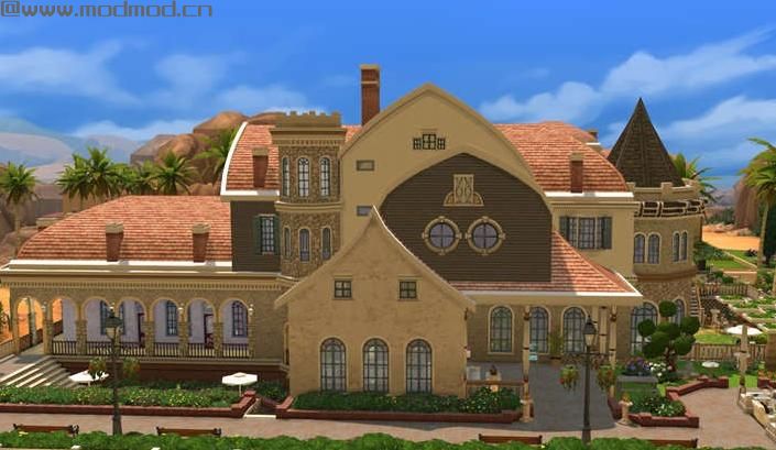 模拟人生4MOD： M4_No.003"斯塔克花园豪宅"（完整内装）