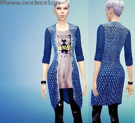 一系列朋克风女性服装