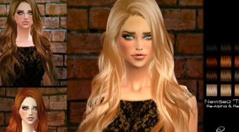 模拟人生4MOD：【发型MOD】女性优雅大波浪长发 by David