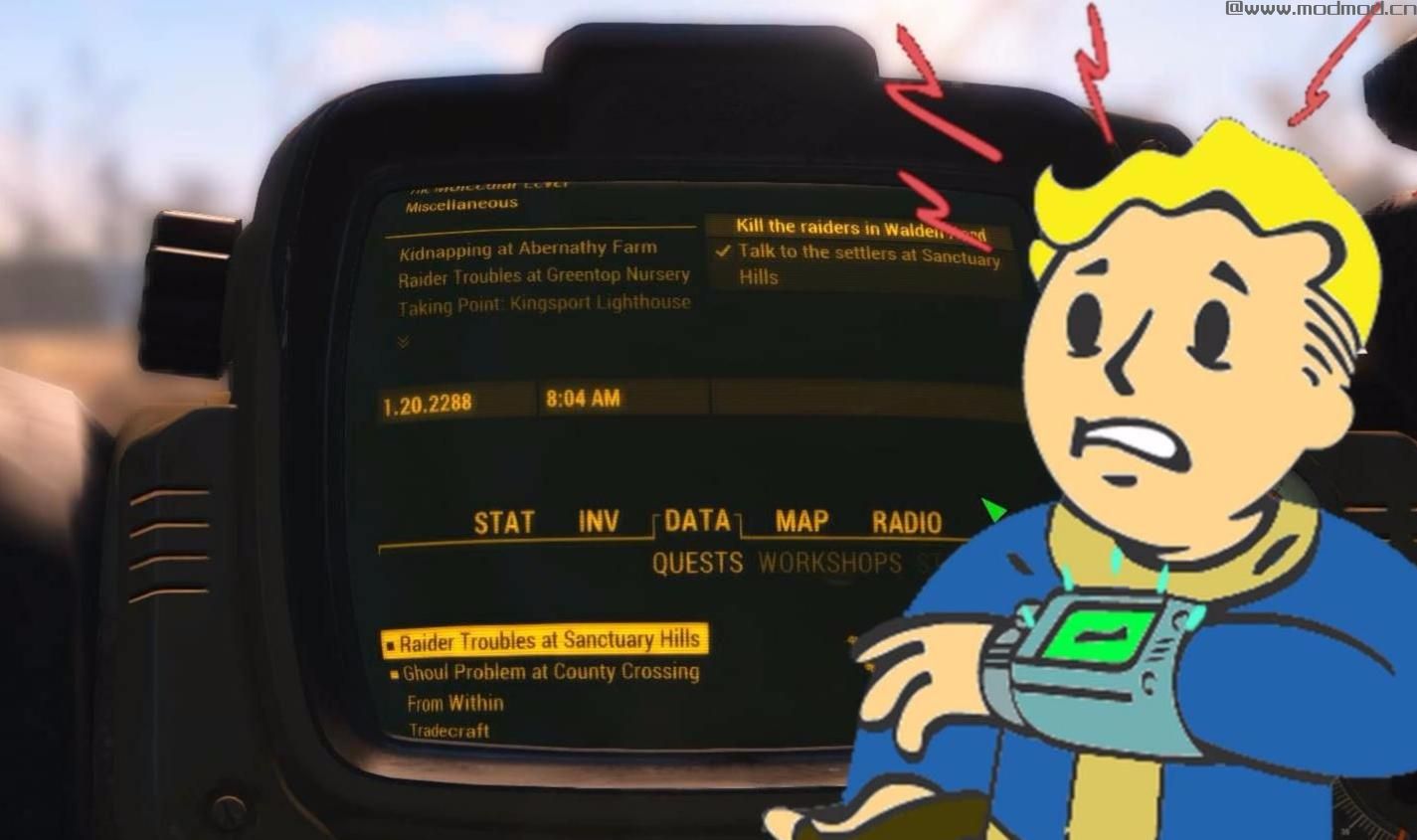 辐射4MOD：去掉烦人的扫描线、明暗变化、抖动、闪烁、动力甲