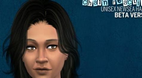 模拟人生4MOD：【发型MOD】3T4Newsea家男女可用中分短发 by AstraeaNevermore