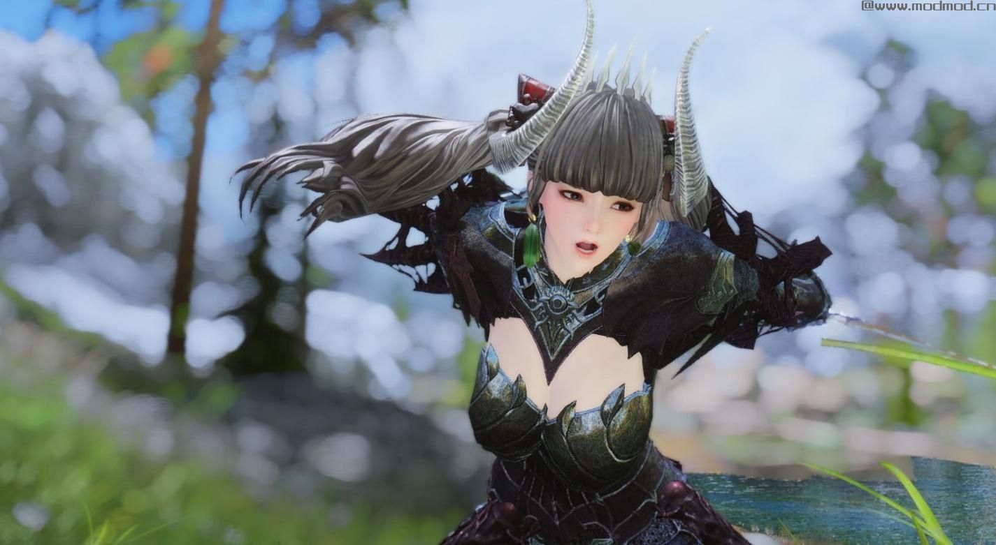 上古卷轴5：天际MOD：洛奇英雄传&middot;海博坦BOSS套装，超弩级帅气又显身材，