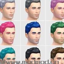 模拟人生4MOD：新建模男性短发 by Lumialover