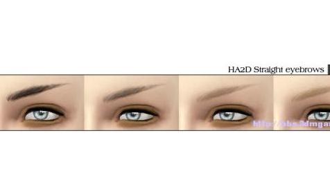 模拟人生4MOD：无性别非替换、质感超好的直眉 by HA2D