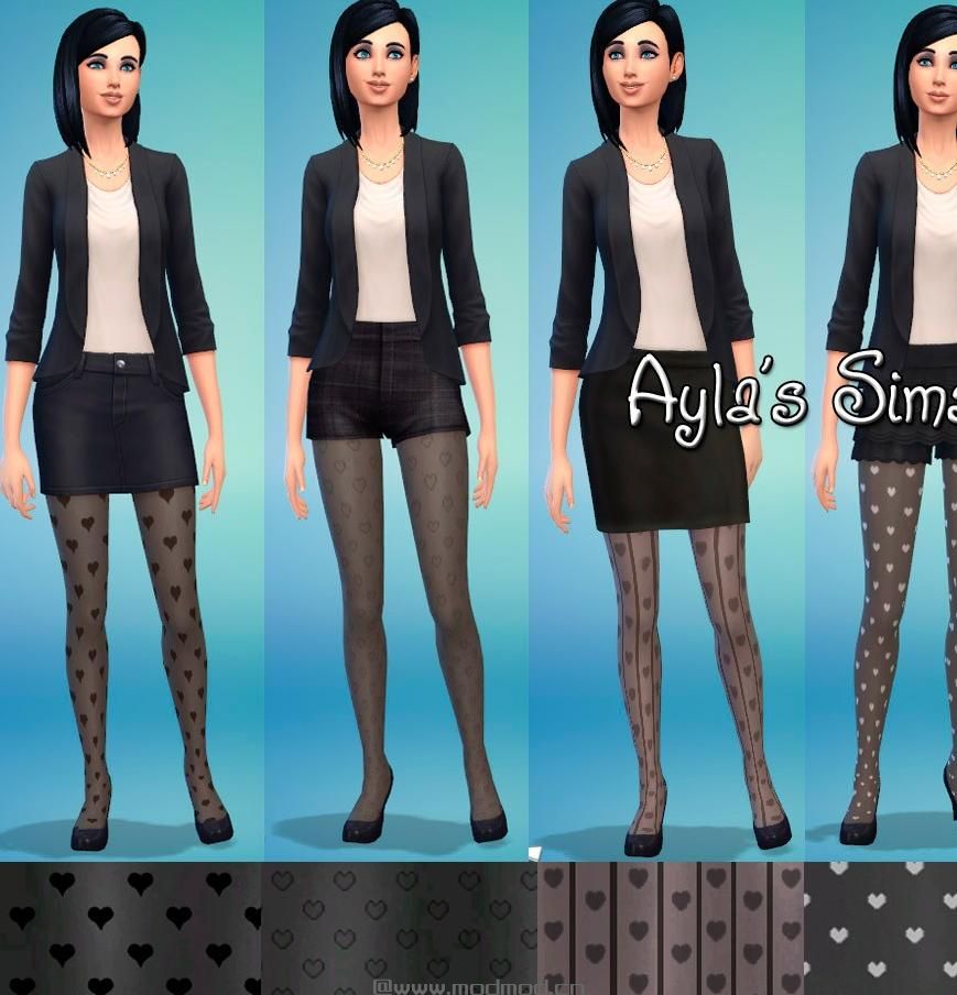 模拟人生4MOD：裤袜&打底裤合集