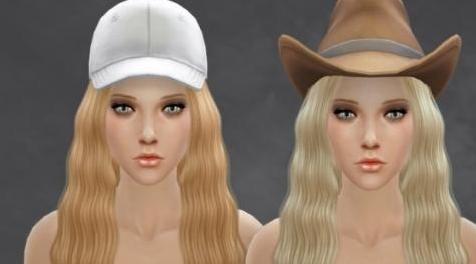 模拟人生4MOD： 女性波浪中分长发