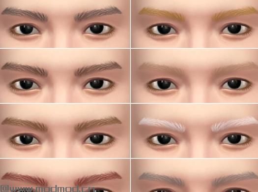 模拟人生4MOD：【眉毛MOD】男性眉毛 N5 by ajoecustom